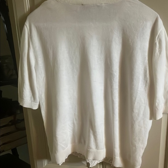 Loft sheer embroidered Women's Top - Picture 6 of 9